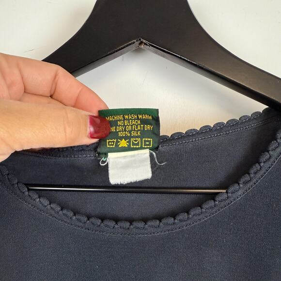 Cabela’s Womens 100% Silk Baselayer Long Sleeve Shirt Black - M - Picture 4 of 10